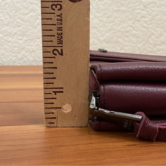 AIMEE KESTENBERG Delancey Wallet on A Chain In Oxblood Leather Chain Wallet - Picture 9 of 16